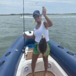 2020 - Bonnie Gothier with a nice flounder this summer in Ocean City, MD.