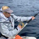 2021 - Wendy Brainard fighting her first Bluefin Tuna off Nantucket Sound