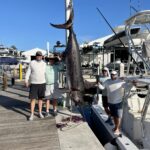 2022 - Bud Copeland along with Captain Wade Copeland, Christian Falk, and Chris Page set a new Ocean Reef Club record with this 462-pound swordfish on "Mo Cuisle". Weighed on the Orvis scale.