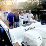 Rob Gothier and the Bar South team caught the first Blue Marlin of the season this past week. Pictured: Zack Howell, Rudy Espinosa, Michelle Espinosa, Rob Gothier and Raul Gonzalez.